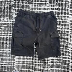 Vailent Black Cargo Shorts with Drawstring Waist - Medium